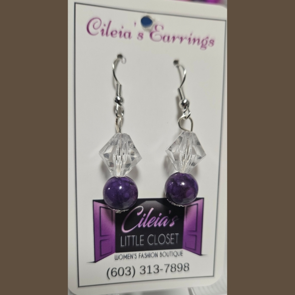 Dangling Earrings, Beaded